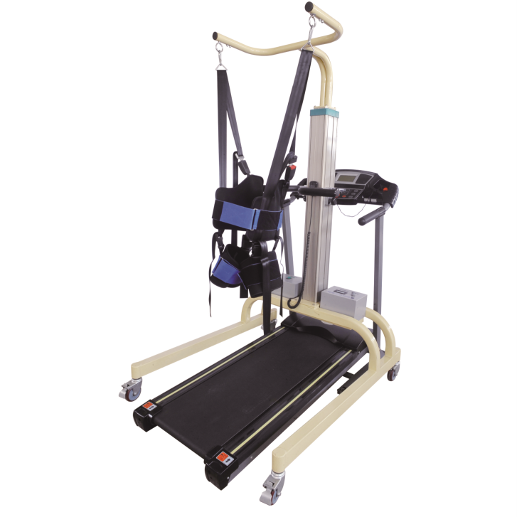 Medical rehabilitation equipment gait training frame with treadmill