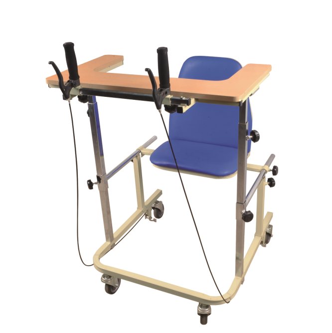 معدات إعادة التأهيل الطبي إطار المشي مع المقعد