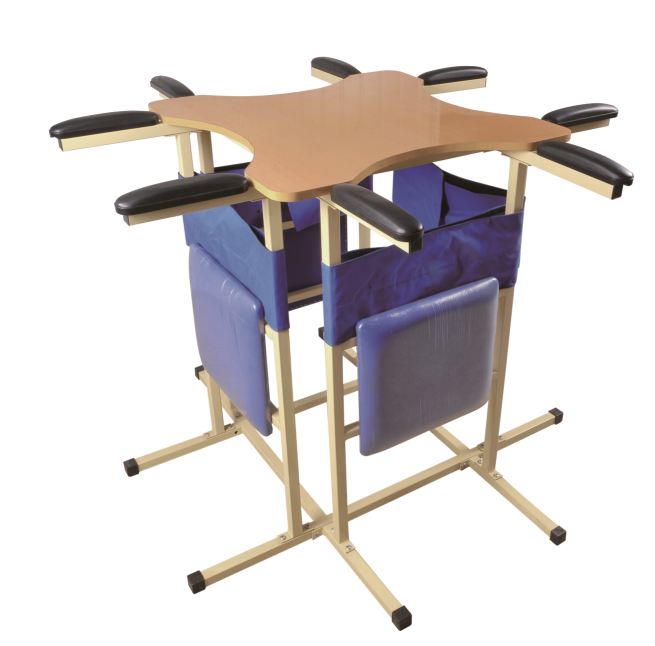 standing rehabilitation frame is a device that trains a patient to stand