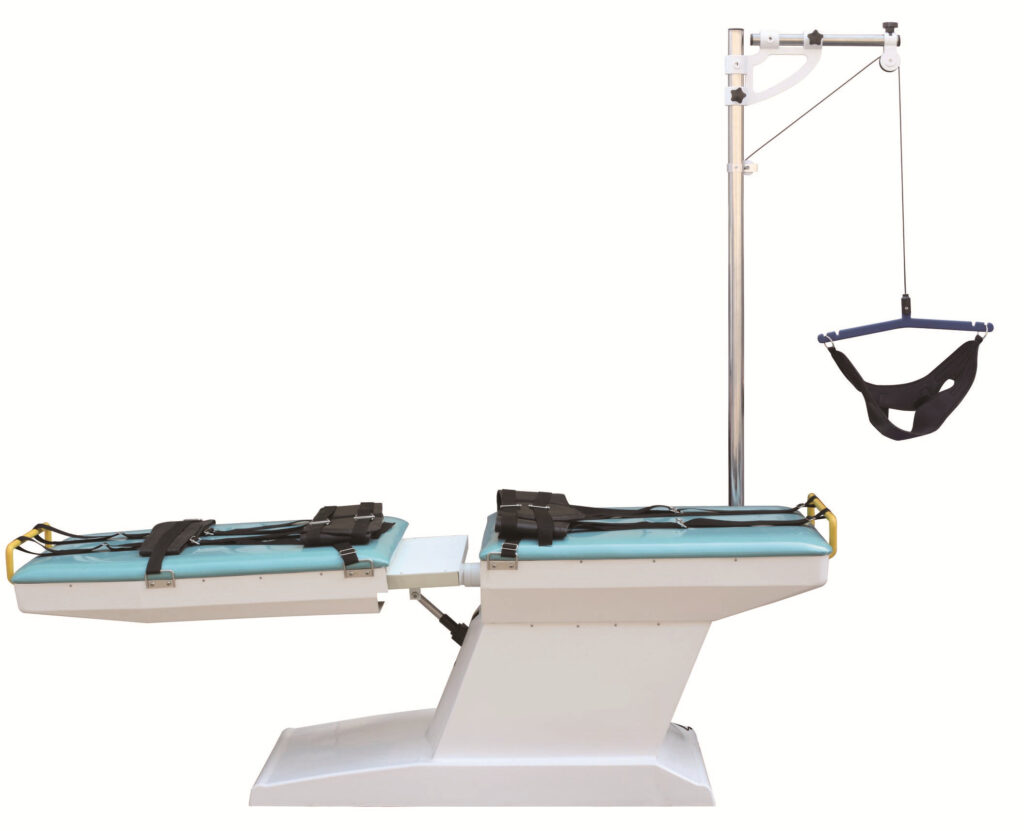 physiotherapy lumbar traction table traction bed.Medical lumbar traction