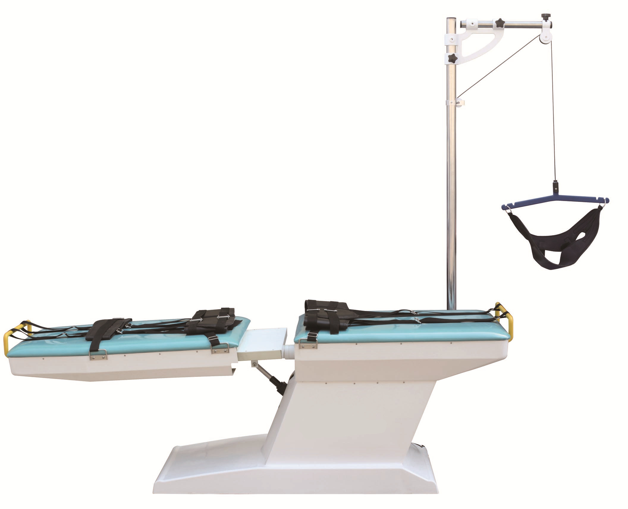 Medical physiotherapy lumbar traction table traction bed